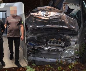Młoda kobieta konała obok wraku. Kierowca uciekł do lasu