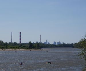 Plaża Romantyczna nad Wisłą w Warszawie