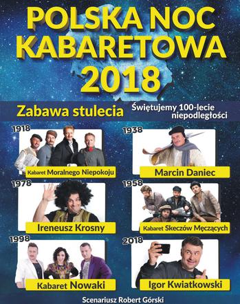 Polska Noc Kabaretowa 2018 w Lublinie! Już 18 marca na Globusie