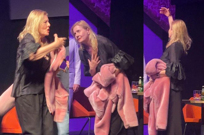 Grażyna Szapołowska paraduje w futrze w upały