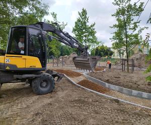 Pumptruck w Piekarach Śląskich w budowie