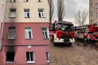 Poranny pożar kamienicy w Lublinie