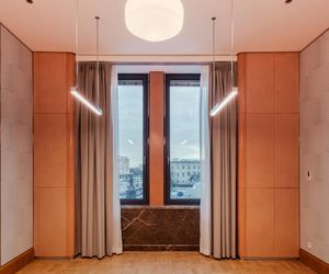 Mockup elementów wykończenia i wzorców wyposażenia gabinetów