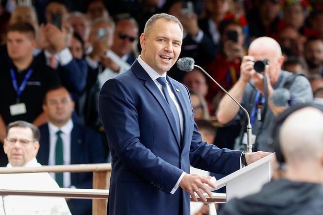 Prezydent na dożynkach.