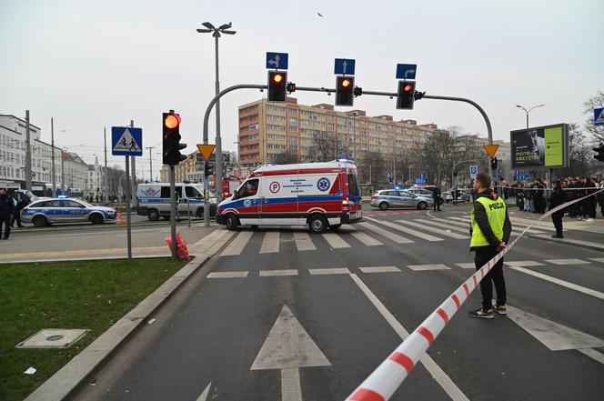 Wypadek w Szczecinie plac Rodła 