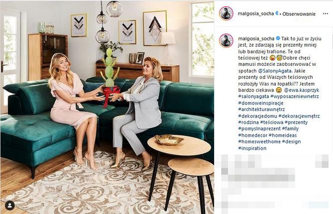 Małgosia ma wiele kontraktów reklamowych