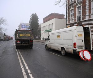 Ulica Zwycięstwa w Koszalinie zamknięta