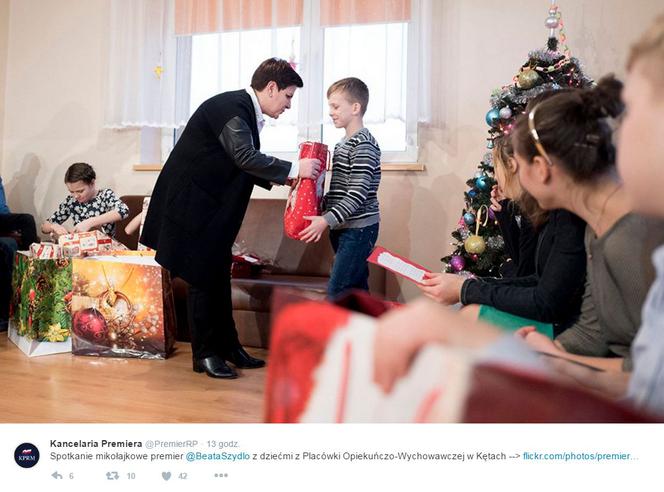 Beata Szydło odwiedziła dzieci z Domu Dziecka