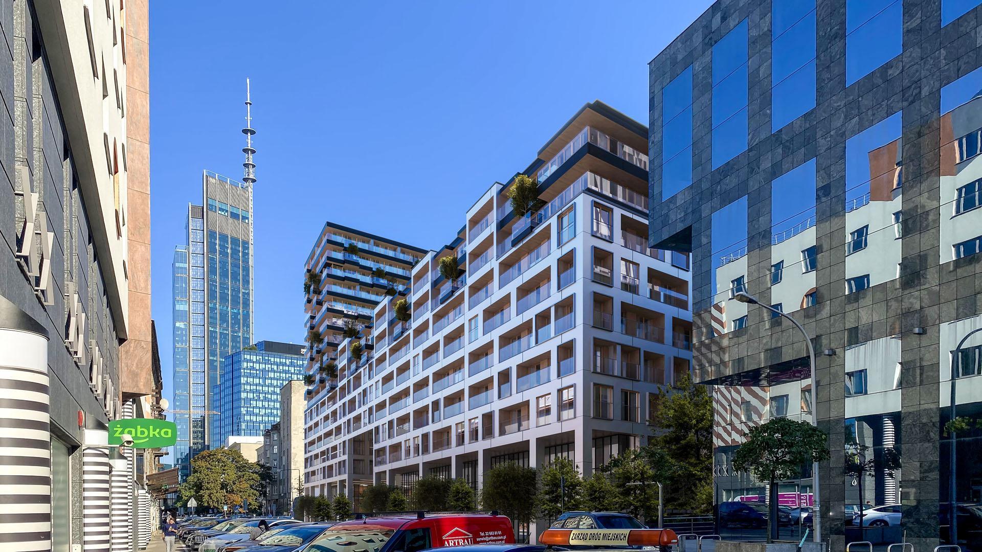 Wieżowiec przy Chmielnej w Warszawie według Cavatina Group 