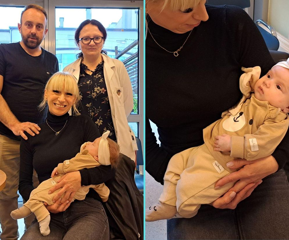 Przeszczepili serce u 7-tygodniowej Gabrysi. Szczęście jest przeogromne