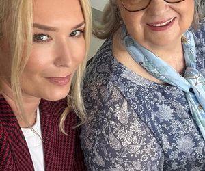 Barwy szczęścia na planie. Amelia (Stanisława Celińska), Karolina (Marta Dąbrowska)