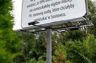 Sosnowiec i Rybnik w świetny sposób parodiują billboardy fundacji Kornice