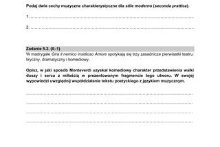 Matura 2021: historia muzyki. Pytania, arkusz CKE, zadania [poziom rozszerzony matura 5.05.2021] 