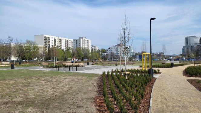 Park linearny na Ursynowie (kwiecień 2025)
