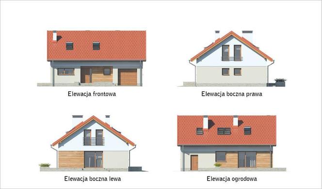 Projekt domu M201 Senne marzenie (etap I) od Muratora - wizualizacje, plany, rysunki