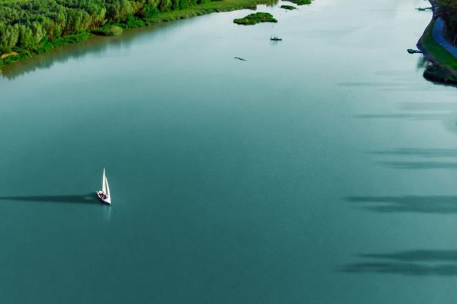 Zalew rzeszowski z lotu ptaka