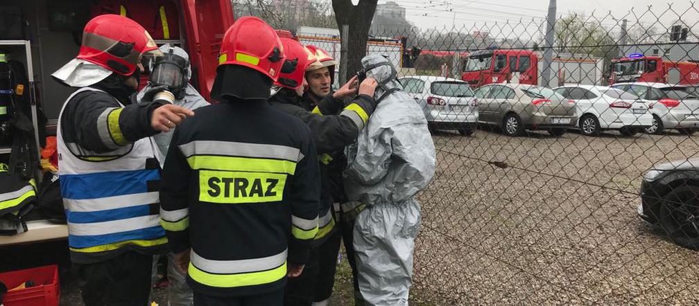 Akcja strażaków na ul. Kolumba