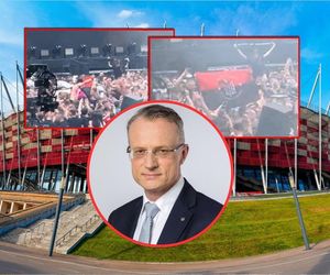 Banderowska flaga na koncercie w Warszawie. Magierowski wściekły!