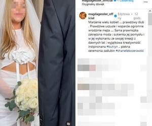 Magda Gessler na ślubie córki swojego partnera Waldemara Kozerawskiego