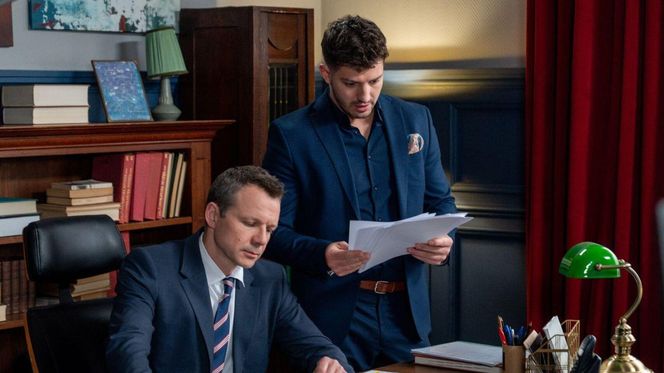 Barwy szczęścia odc. 3242. Bruno (Lesław Żurek), Justin  (Jasper Sołtysiewicz)