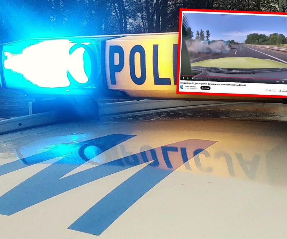 Groźna kolizja na S3. Za kierownicą siedział marszałek województwa. Wszystko się nagrało!