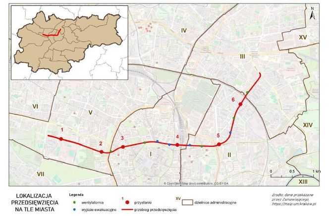 Tam powstanie pierwsza linia metra w Krakowie. Przebieg trasy, nazwy przystanków i mapy