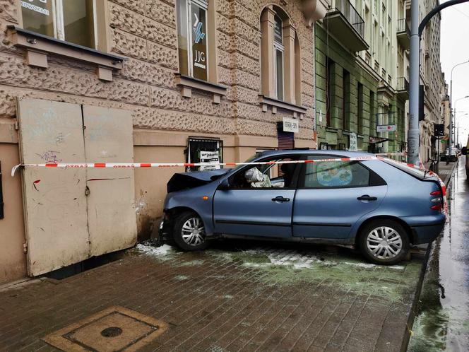 Wypadek na Placu Dąbrowskiego w Łodzi