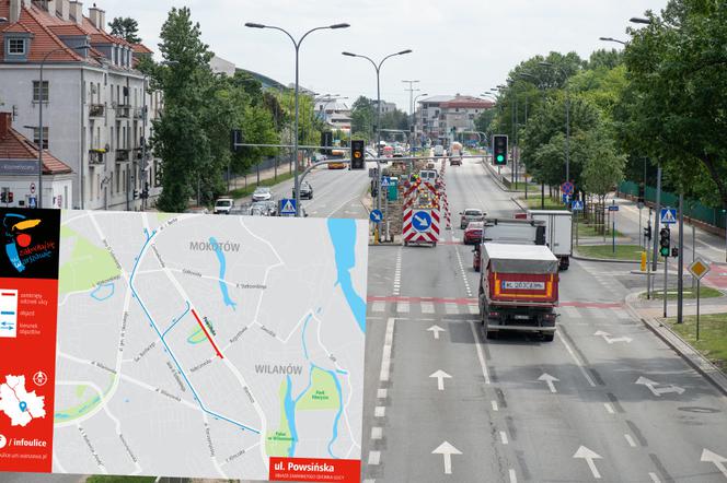 Remont na ul. Powsińskiej