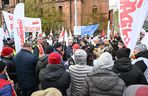 Protest związkowców w Szczecinie