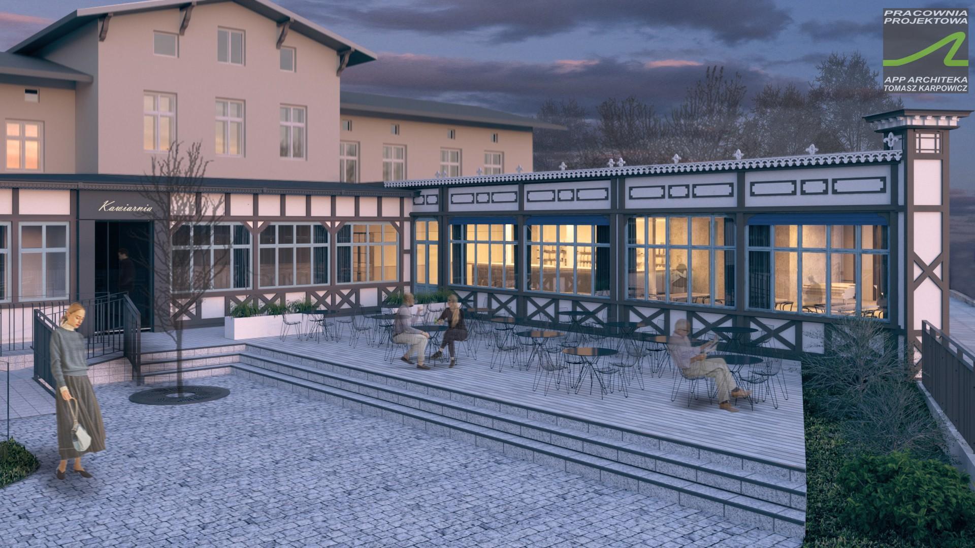 Budynek dawnej kawiarni przy al. Zwycięstwa 43a w Gdańsku