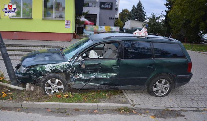 Poważny wypadek drogowy w Szczebrzeszynie. Nietrzeźwy kierowca Opla wymusił pierwszeństwo