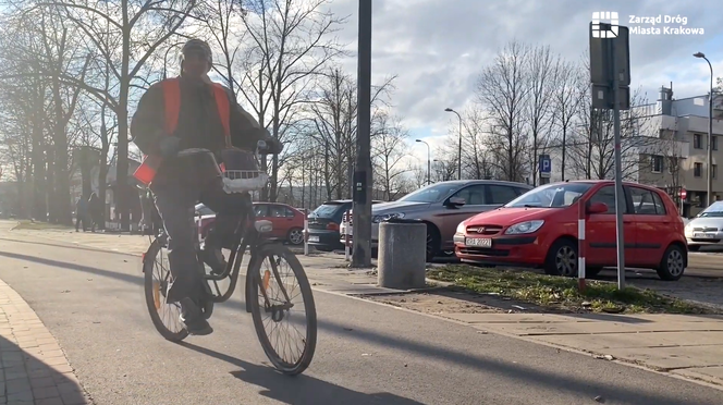 Nowa ścieżka rowerowa wzdłuż ul. Armii Krajowej w Krakowie