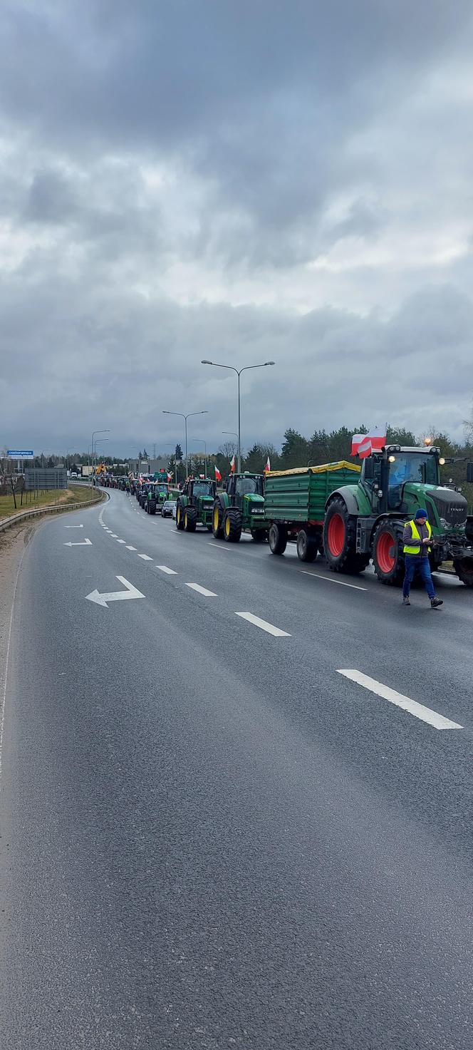 Tak wygląda protest rolników w okolicach Poznania!