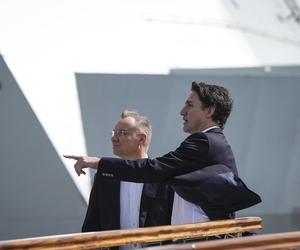 Prezydent RP Andrzej Duda i premier Kanady Justin Trudeau. Spotkanie z Premierem Kanady w bazie marynarki wojennej Canadian Forces Base Esquimalt