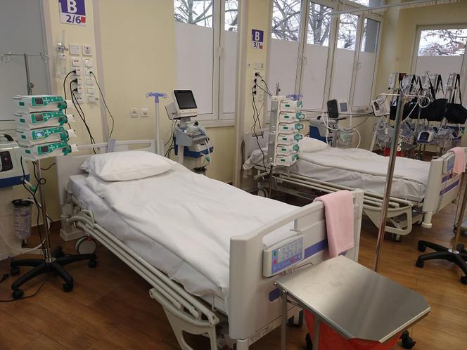 Szpital tymczasowy w Ciechocinku - zdjęcie ze środka