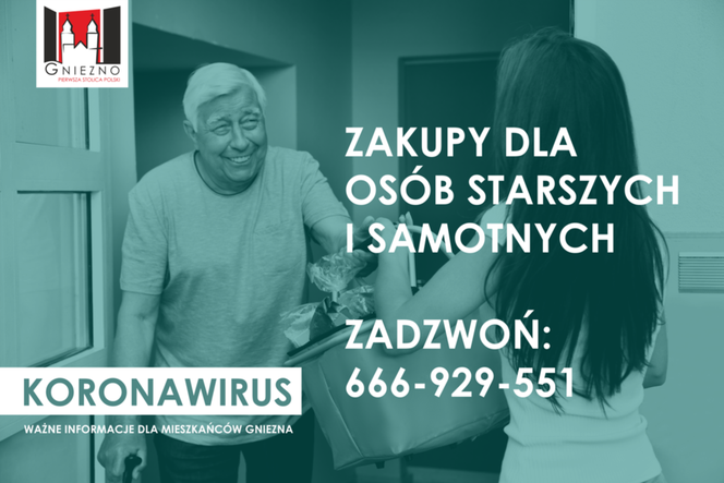 Zakupy dla samotnych seniorów 