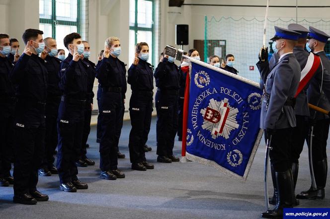 Nowi policjanci na Warmii i Mazurach