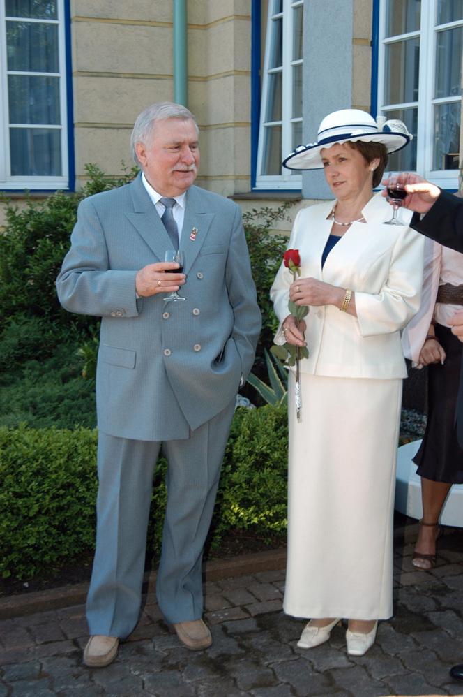 Lech Wałęsa z żoną Danutą, 2005r.
