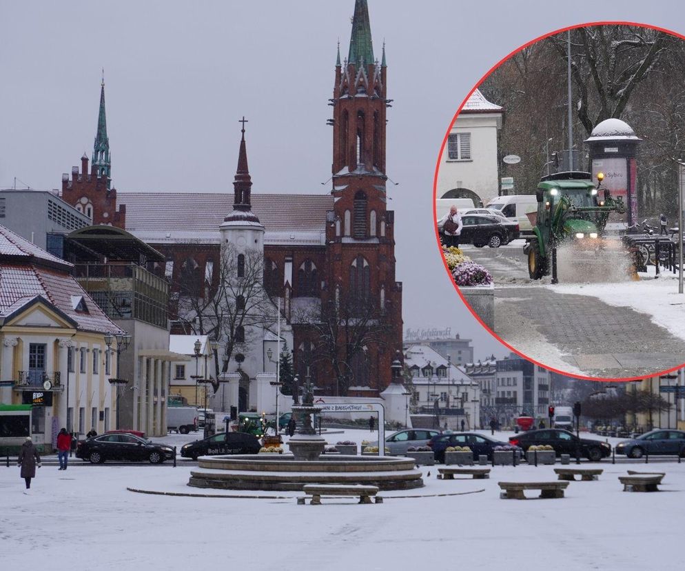 Białystok cały pod śniegiem. Zobacz atak zimy w stolicy Podlasia