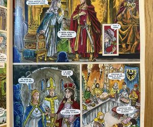 Trzebnica: Św. Jadwiga Śląska na muralu i w komiksie