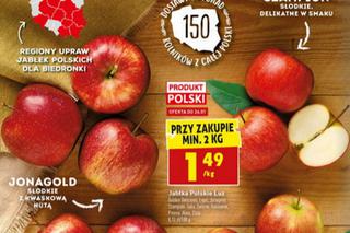 polskie jabłka 1.49 zł/kg