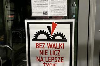 Nocny protest studentów w BUW