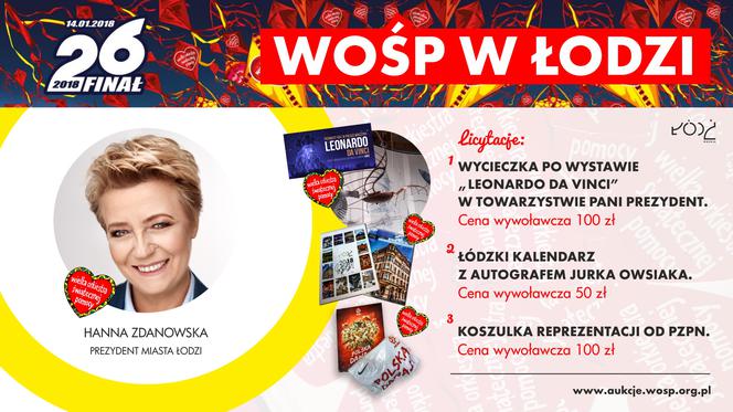 1 Łódzkie licytacje WOŚP 2018