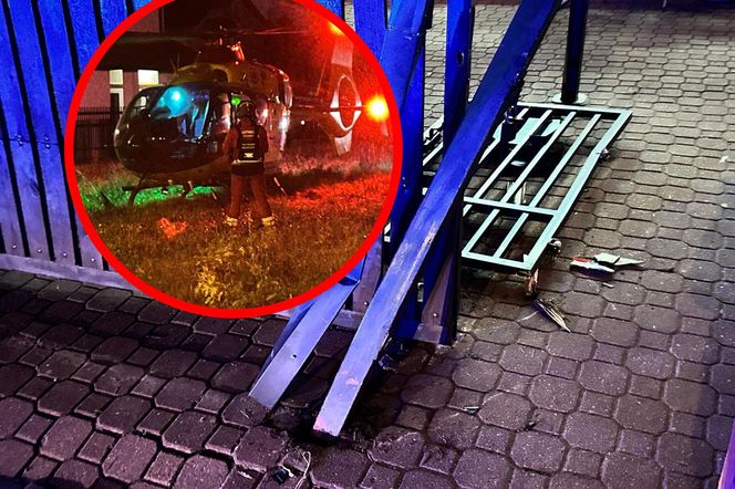 Warszawa. Auto wjechało w ogrodzenie szkoły. 8 osób rannych, w tym sześcioro dzieci