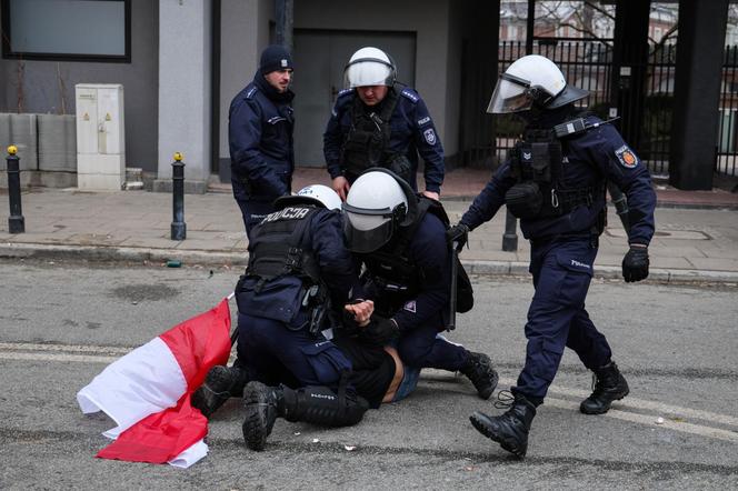 Protest rolników pod Sejmem - starcia z policją