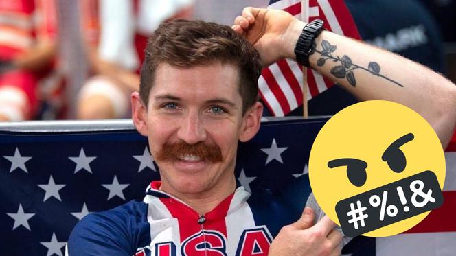 POLSKIE PRZEKLEŃSTWO na tatuażu amerykańskiego kolarza - niedawno ustanowił rekord Świata!