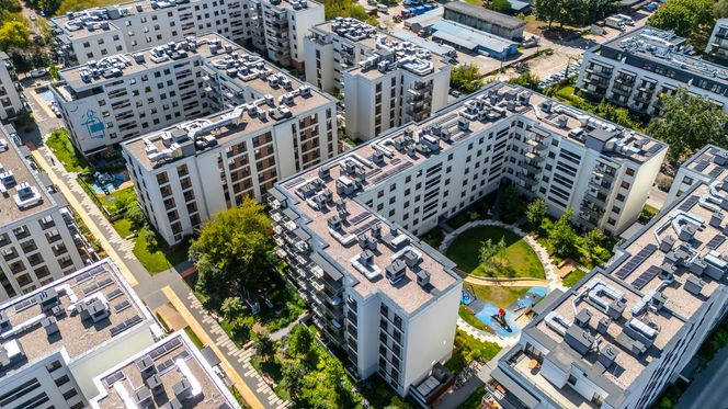 Nowe osiedla na pograniczu Kamionka i Grochowa w Warszawie