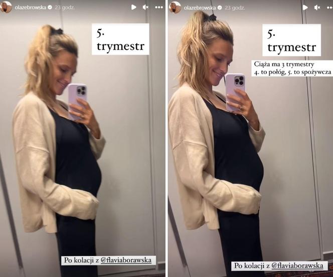 Aleksandra Żebrowska z brzuszkiem na Instagramie – to 5. trymestr