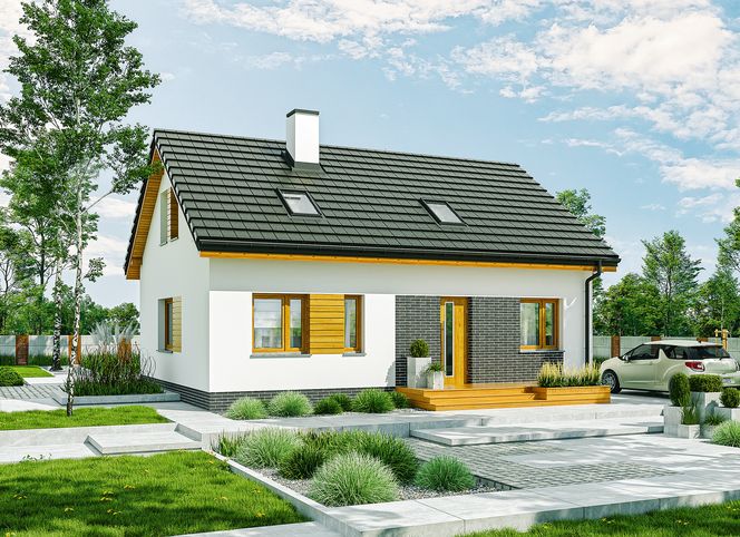 Projekt domu z poddaszem do adaptacji