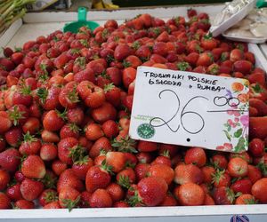 Wiosenne warzywa i owoce na poznańskich targowiskach